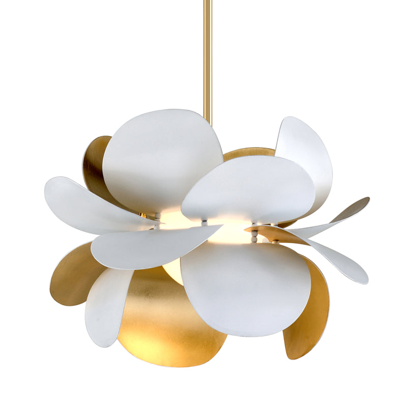 Corbett Ginger 314-41 Pendant Light - Gold Leaf/White