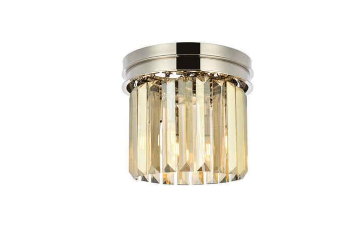 Elegant Sydney 1238F12PN-GT/RC Ceiling Light - Polished Nickel