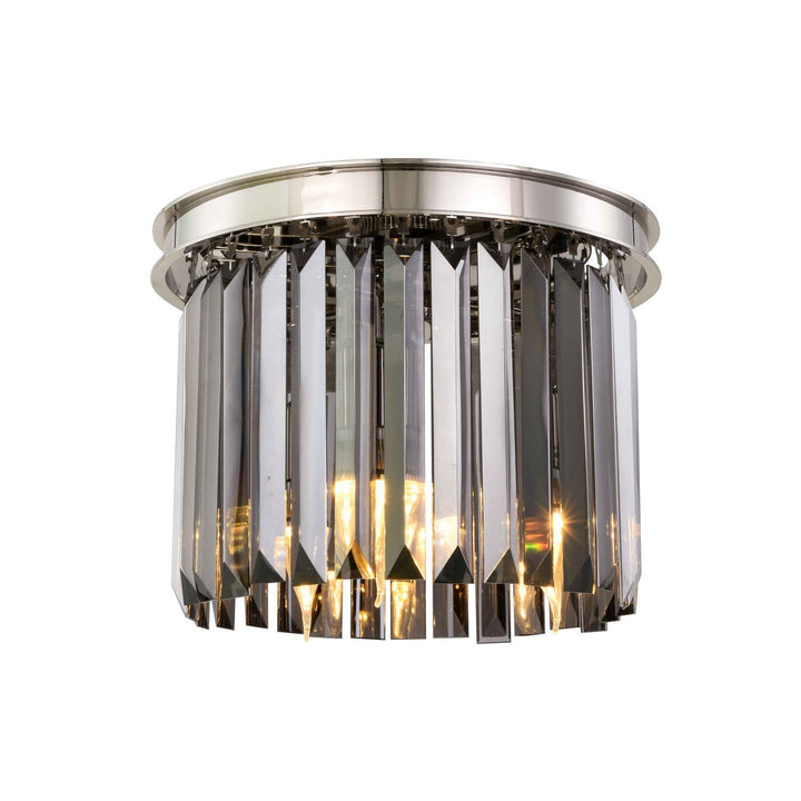 Elegant Sydney 1238F12PN-SS/RC Ceiling Light - Polished Nickel