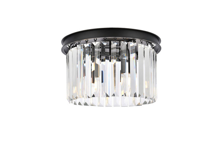 Elegant Sydney 1238F16MB/RC Ceiling Light - Matte Black