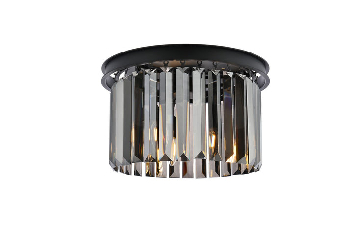 Elegant Sydney 1238F16MB-SS/RC Ceiling Light - Matte Black