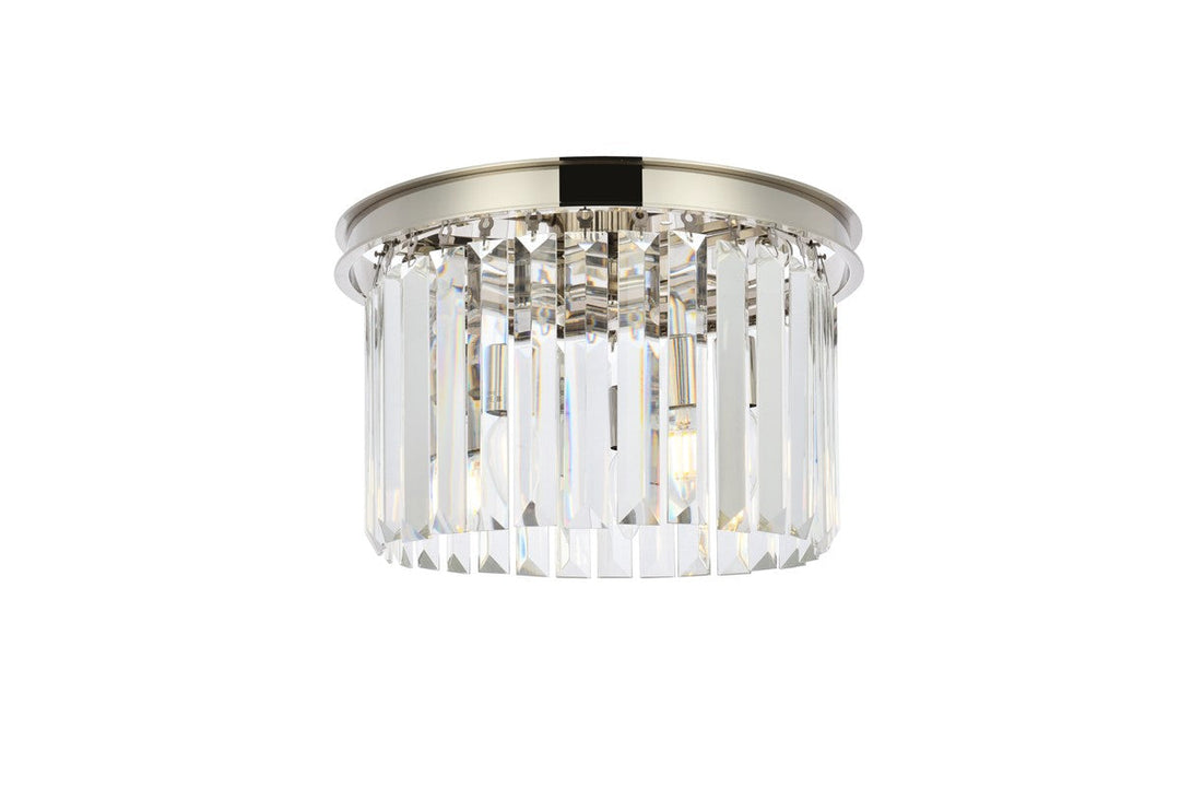 Elegant Sydney 1238F16PN/RC Ceiling Light - Polished Nickel