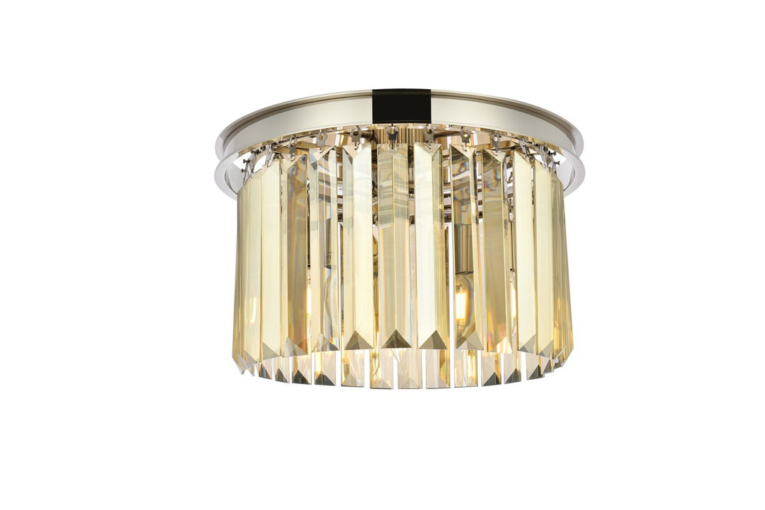 Elegant Sydney 1238F16PN-GT/RC Ceiling Light - Polished Nickel