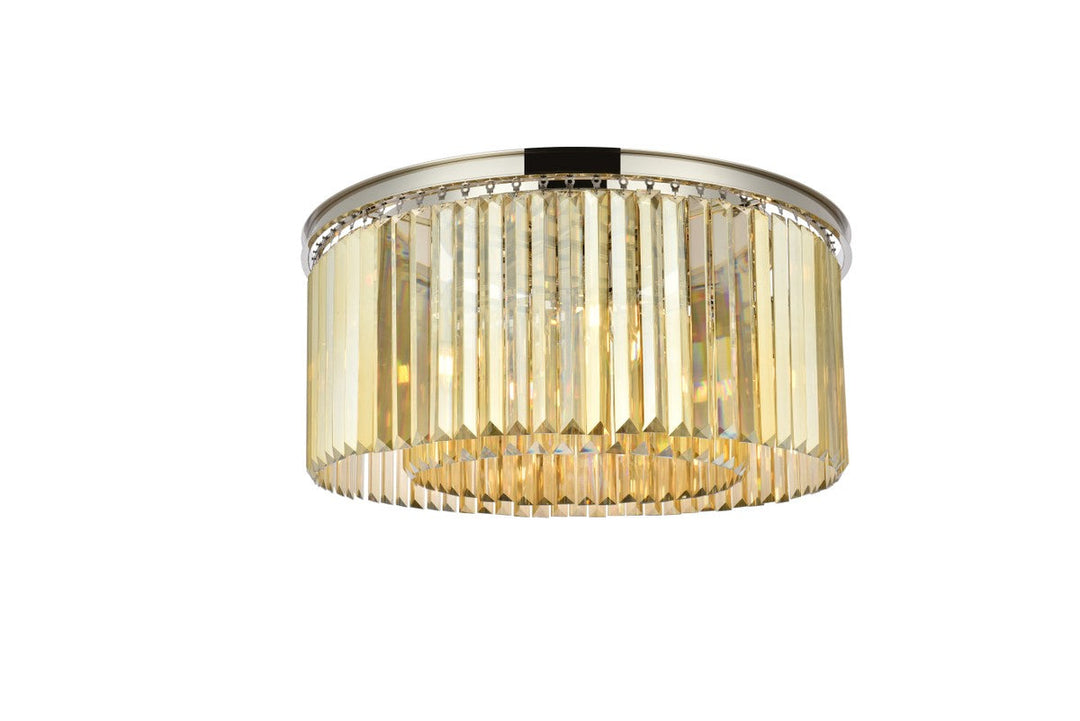 Elegant Sydney 1238F31PN-GT/RC Ceiling Light - Polished Nickel