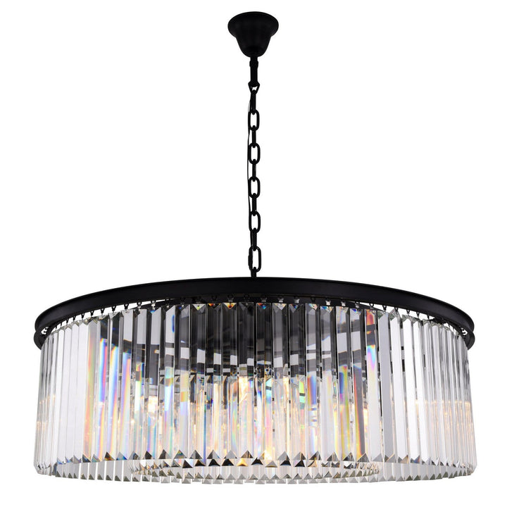 Elegant Sydney 1238G43MB/RC Chandelier Light - Matte Black