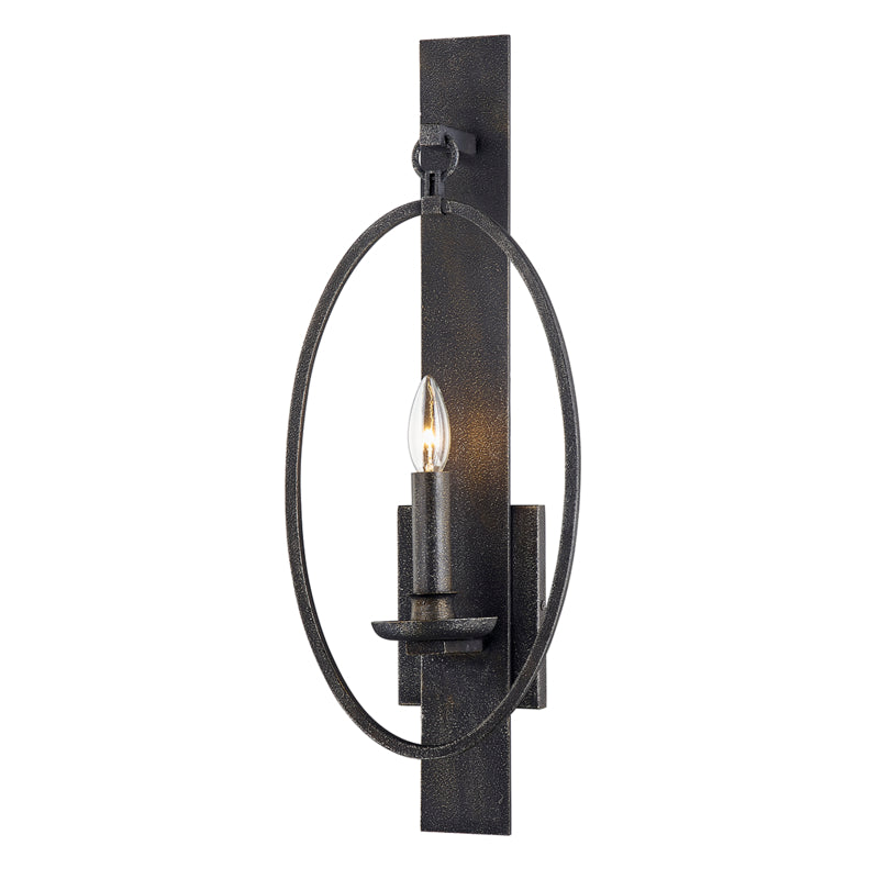 Troy Baily B7381 Wall Sconce Light - Aged Silver