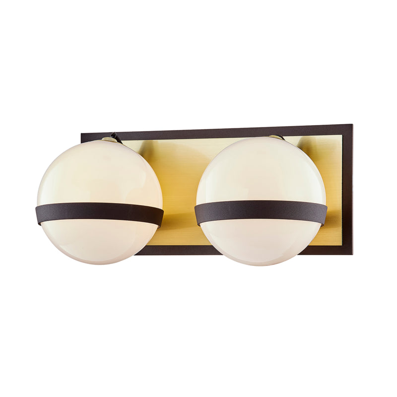 Troy Ace B7472 Bath Vanity Light 13 in. wide - Textured Bronze Brushed Brass
