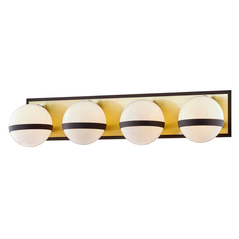 Troy Ace B7474 Bath Vanity Light 27 in. wide - Textured Bronze Brushed Brass