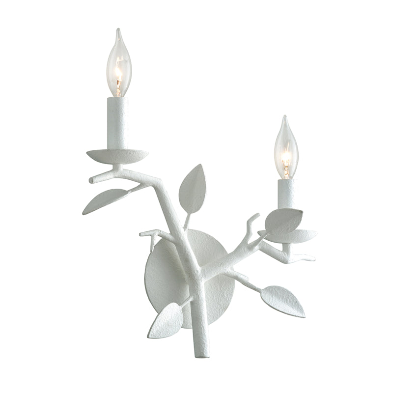 Troy Aubrey B7622 Wall Sconce Light - Gesso White