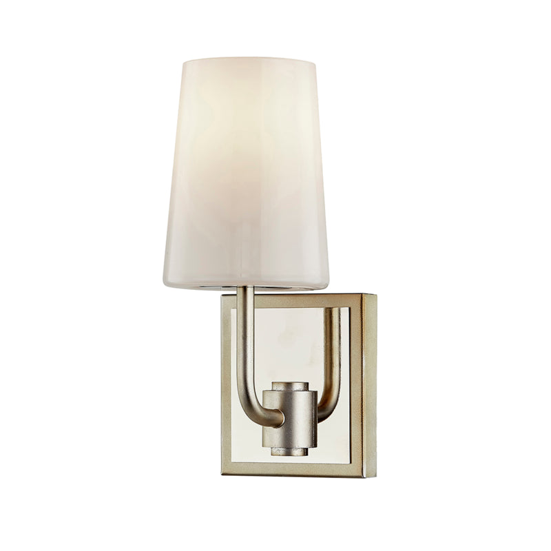 Troy Simone B7691 Wall Sconce Light - Silver Leaf Polished Nickel