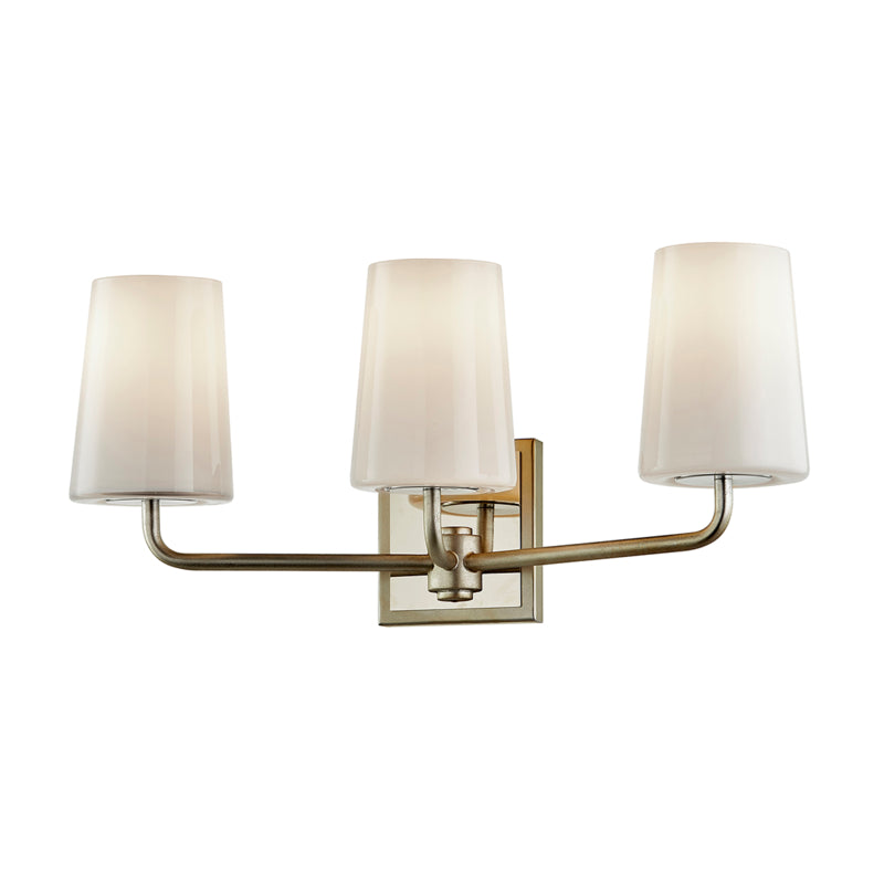 Troy Simone B7693-WSL/PN Bath Vanity Light 21 in. wide - Silver Leaf Polished Nickel