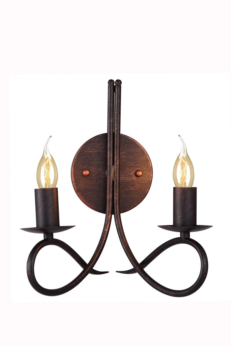 Elegant Lyndon 1452W9DB Wall Sconce Light - Dark Bronze