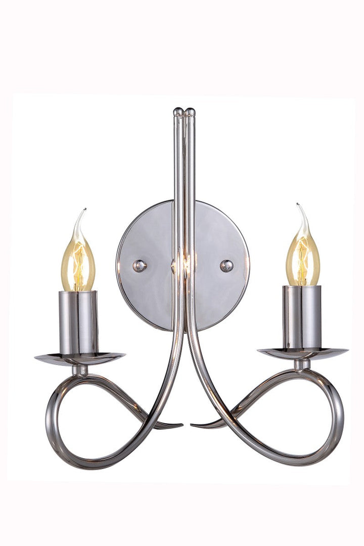 Elegant Lyndon 1452W9PN Wall Sconce Light - Polished Nickel