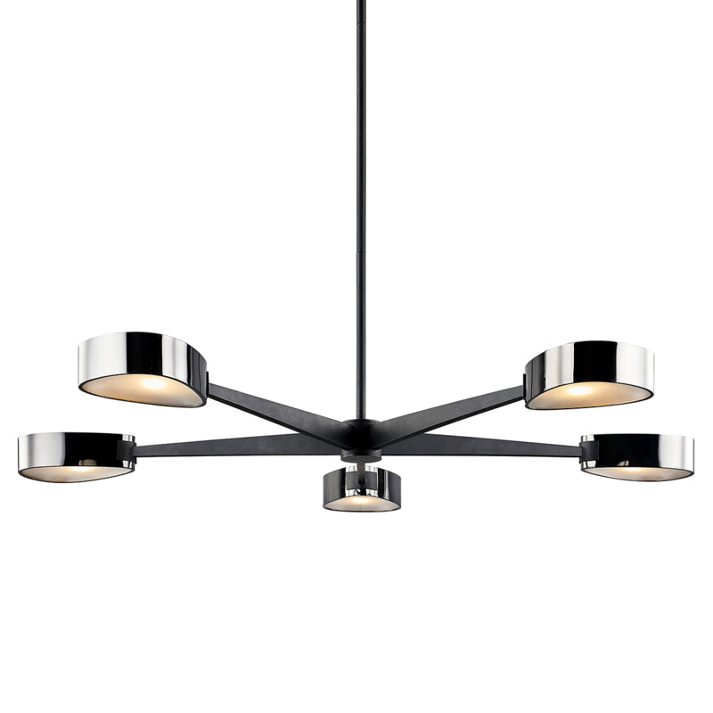 Troy Allisio F7335-TBK/BCR Chandelier Light - Carbide Black And Black Chrome