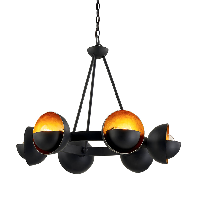 Troy Sunset Blvd F7456 Chandelier Light - Aged Bronze