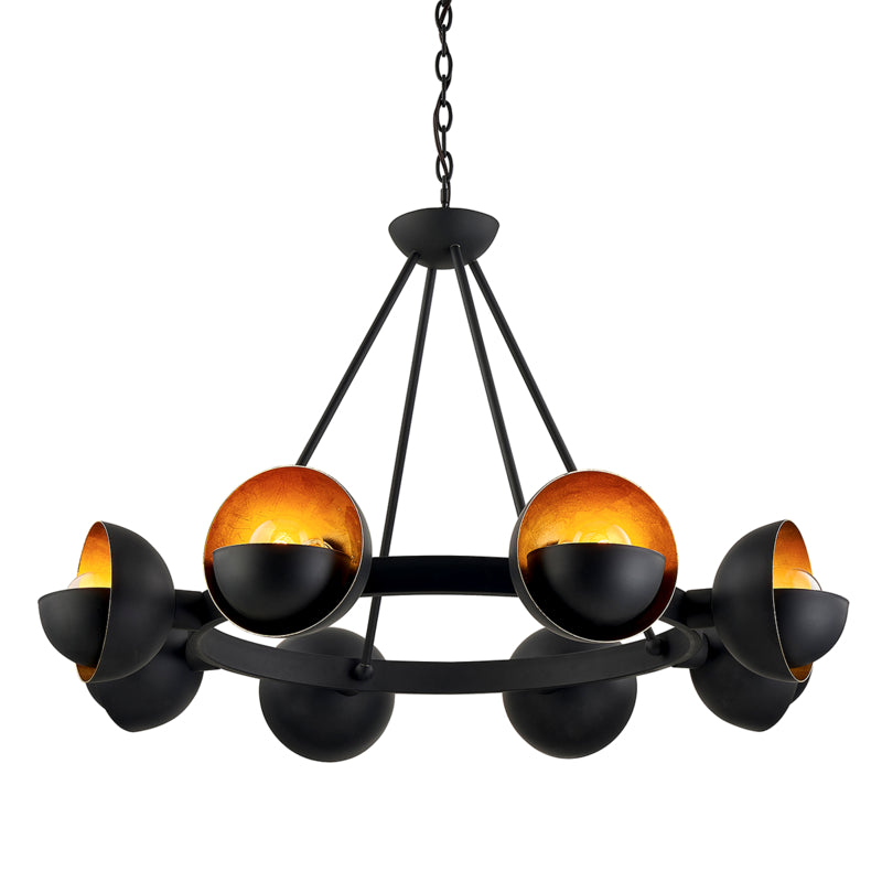 Troy Sunset Blvd F7458 Chandelier Light - Aged Bronze