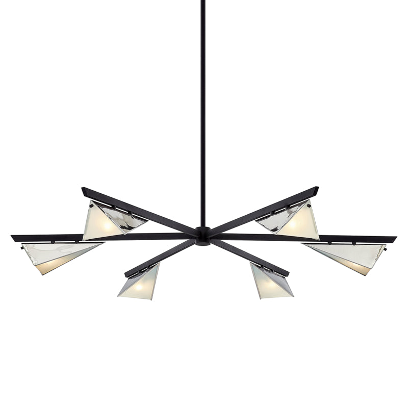 Troy Kite F7466 Chandelier Light - Carbide Blk & Pol Nickel