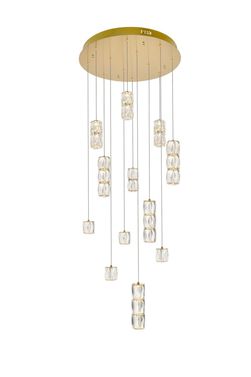 Elegant Polaris 3500D24G Pendant Light - Gold