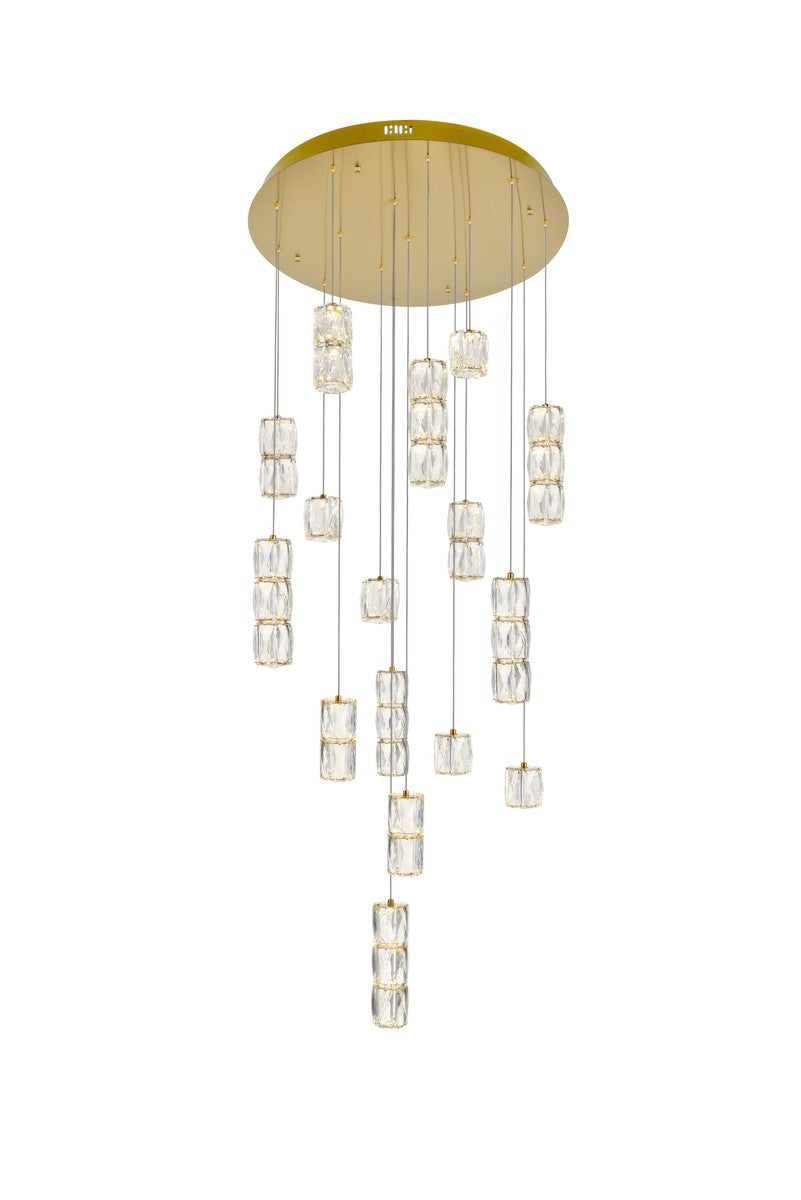 Elegant Polaris 3500D28G Pendant Light - Gold