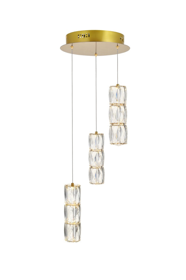 Elegant Polaris 3500D3RG Pendant Light - Gold