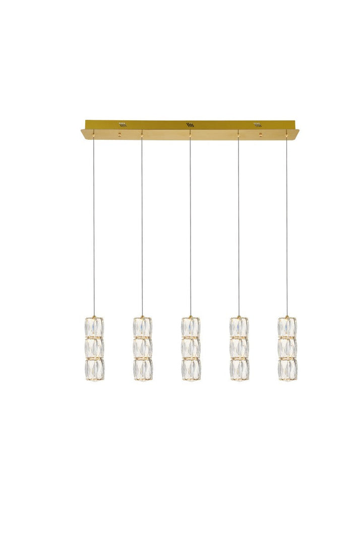 Elegant Polaris 3500D5G Pendant Light - Gold