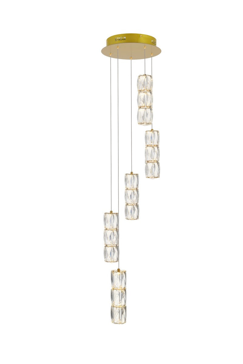 Elegant Polaris 3500D5RG Pendant Light - Gold