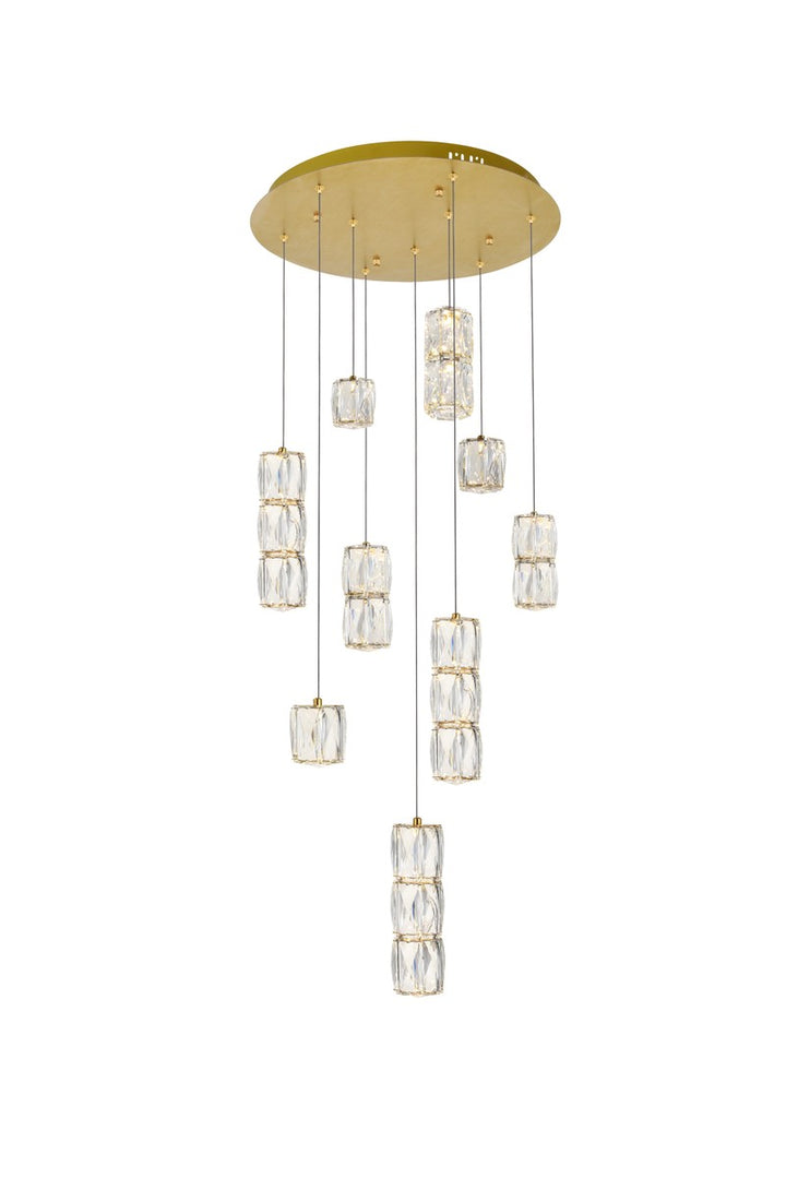 Elegant Polaris 3500D9G Pendant Light - Gold