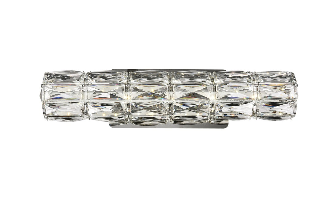 Elegant Valetta 3501W18C Wall Sconce Light - Chrome