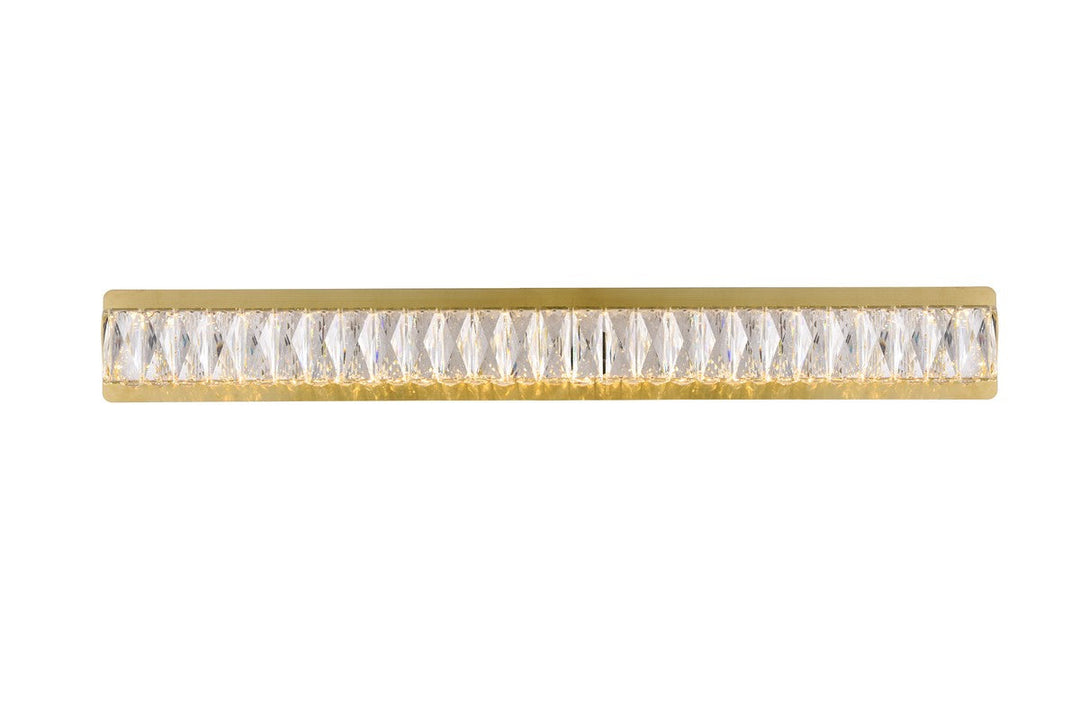 Elegant Monroe 3502W35G Wall Sconce Light - Gold