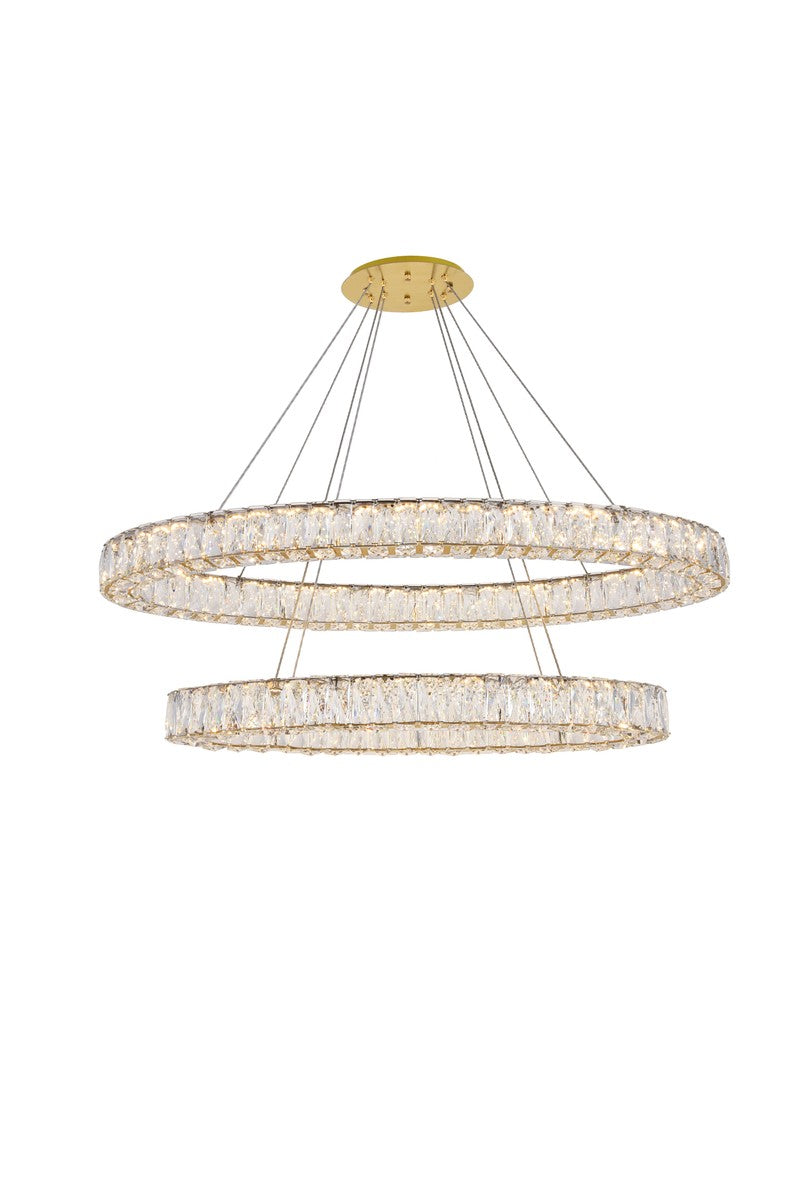 Elegant Monroe 3503D40G Chandelier Light - Gold