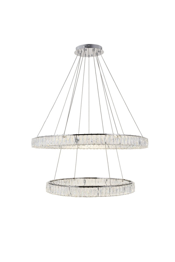 Elegant Monroe 3503D42C Chandelier Light - Chrome