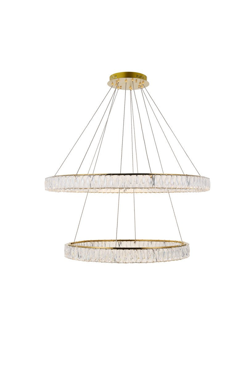 Elegant Monroe 3503D42G Chandelier Light - Gold