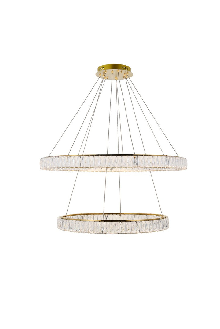 Elegant Monroe 3503D42G Chandelier Light - Gold