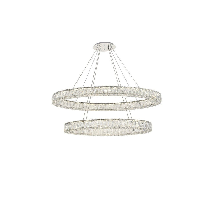 Elegant Monroe 3503D48C Chandelier Light - Chrome