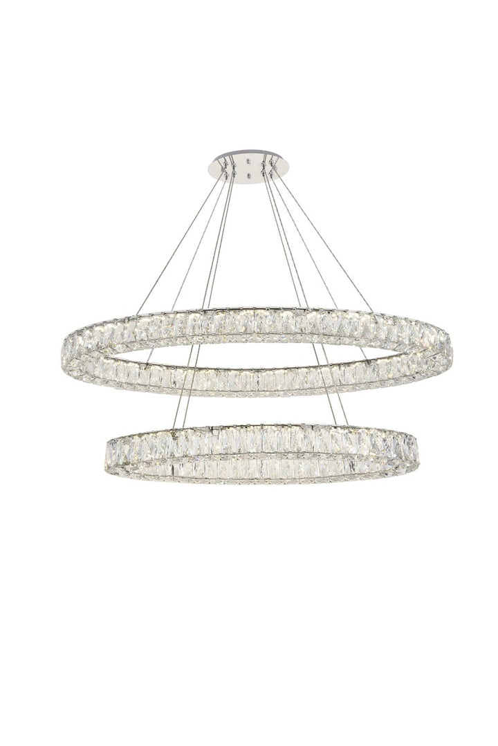 Elegant Monroe 3503D48C Chandelier Light - Chrome