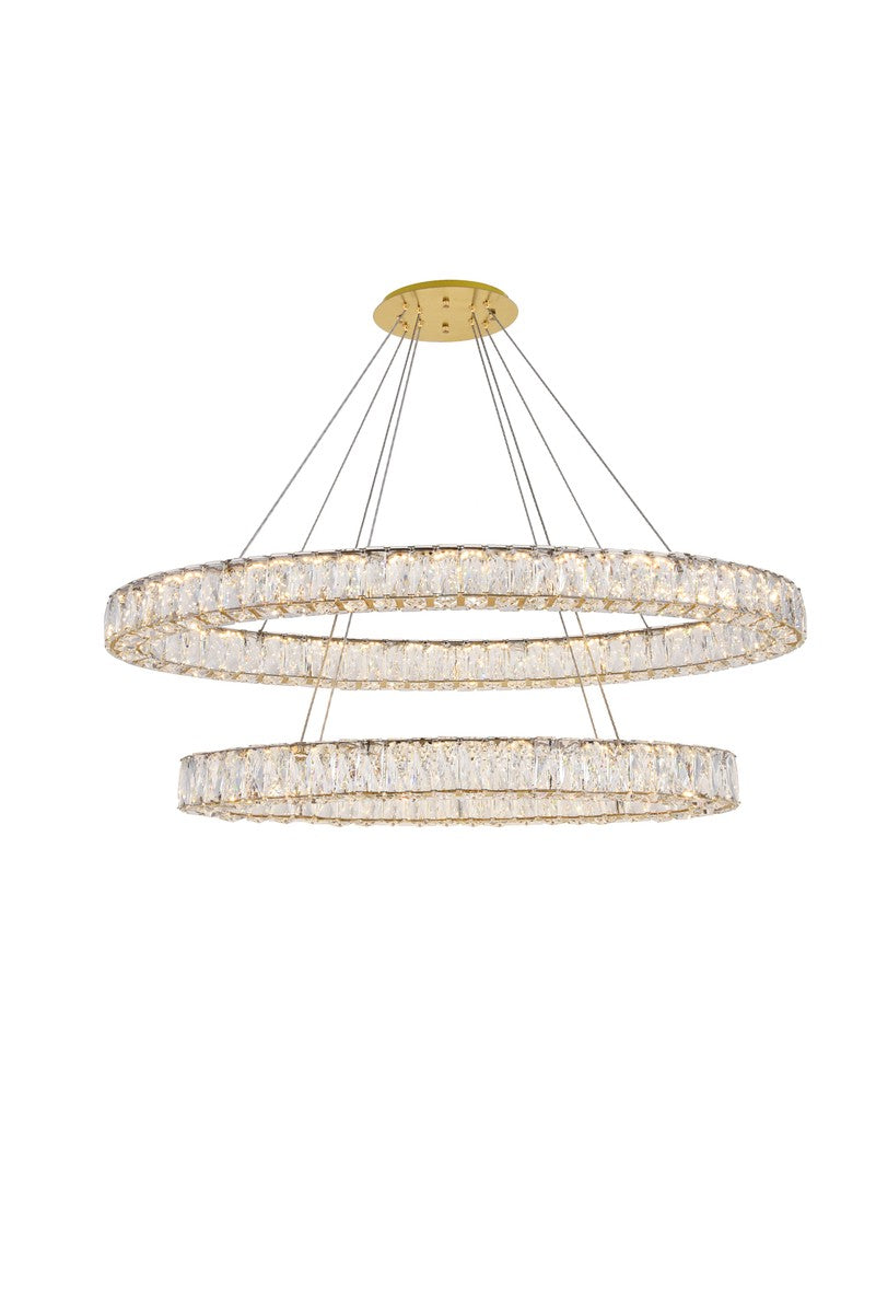 Elegant Monroe 3503D48G Chandelier Light - Gold