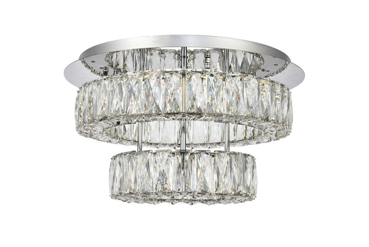 Elegant Monroe 3503F18L2C Ceiling Light - Chrome