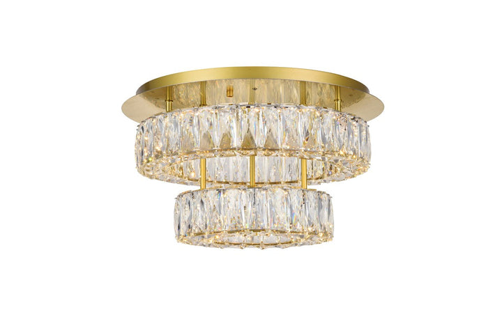 Elegant Monroe 3503F18L2G Ceiling Light - Gold