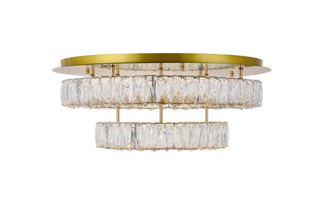 Elegant Monroe 3503F26L2G Ceiling Light - Gold