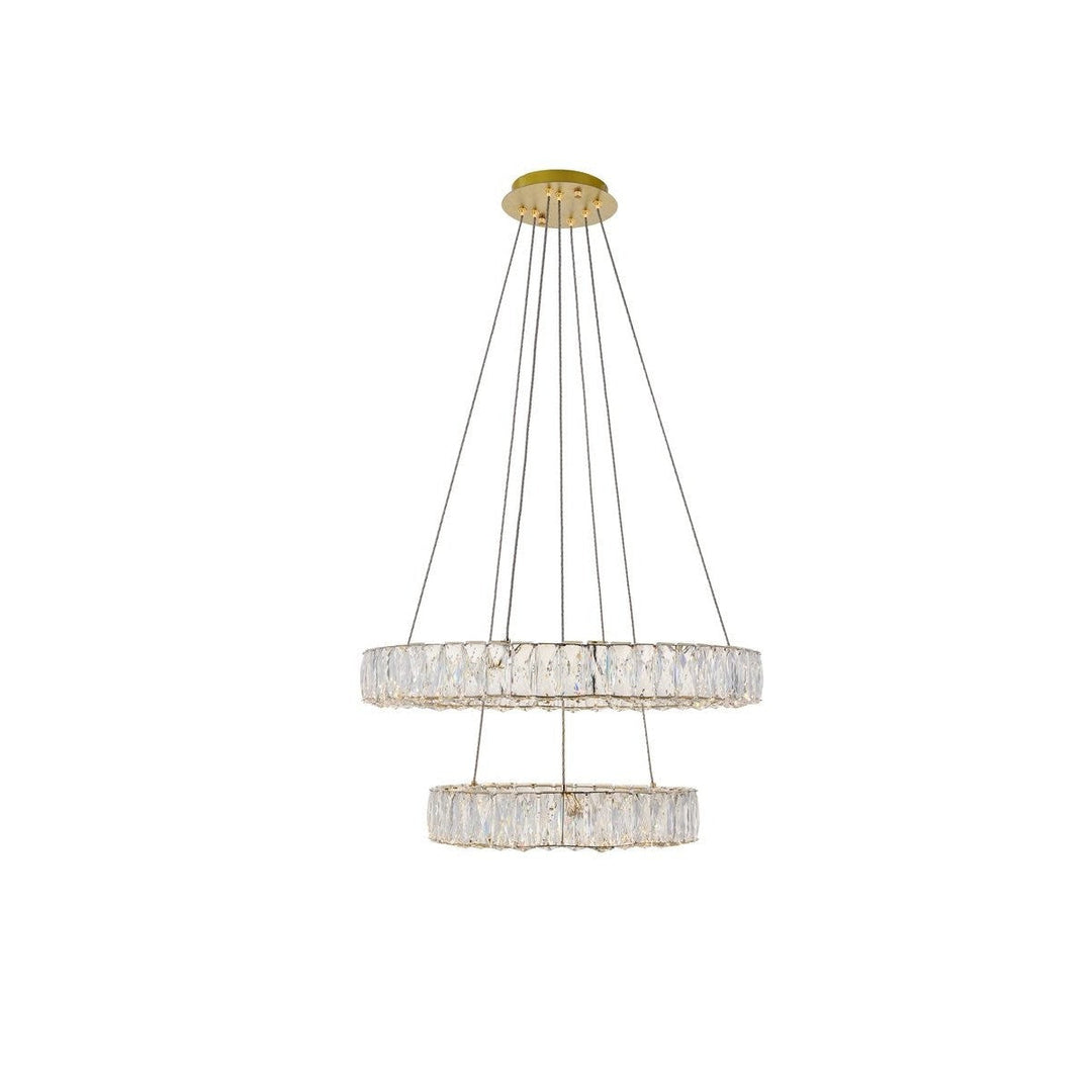 Elegant Monroe 3503G24G Chandelier Light - Gold