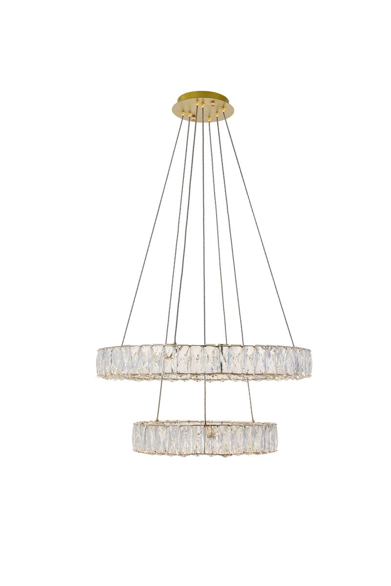 Elegant Monroe 3503G24G Chandelier Light - Gold