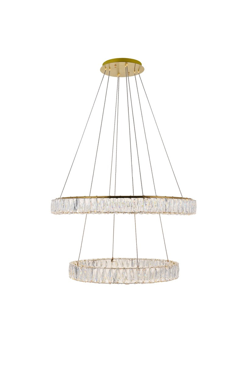 Elegant Monroe 3503G32G Chandelier Light - Gold