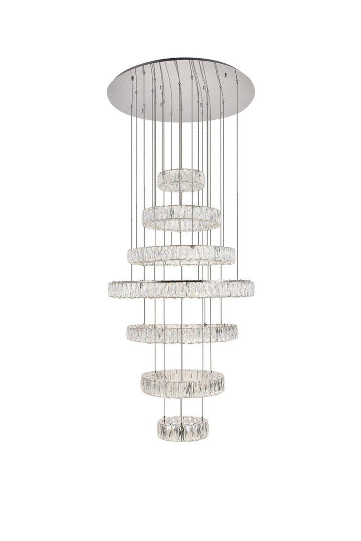 Elegant Monroe 3503G34C Chandelier Light - Chrome