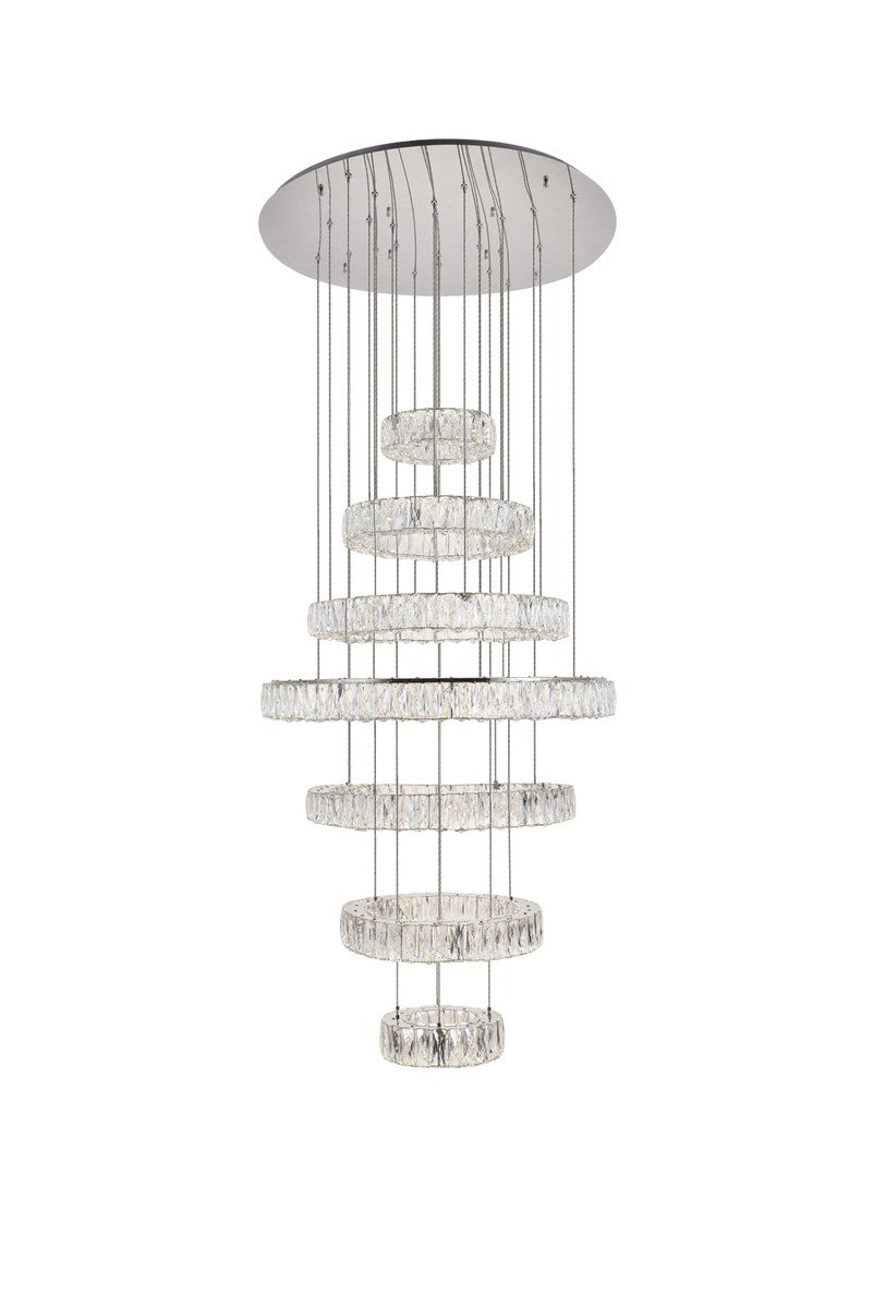 Elegant Monroe 3503G34C Chandelier Light - Chrome