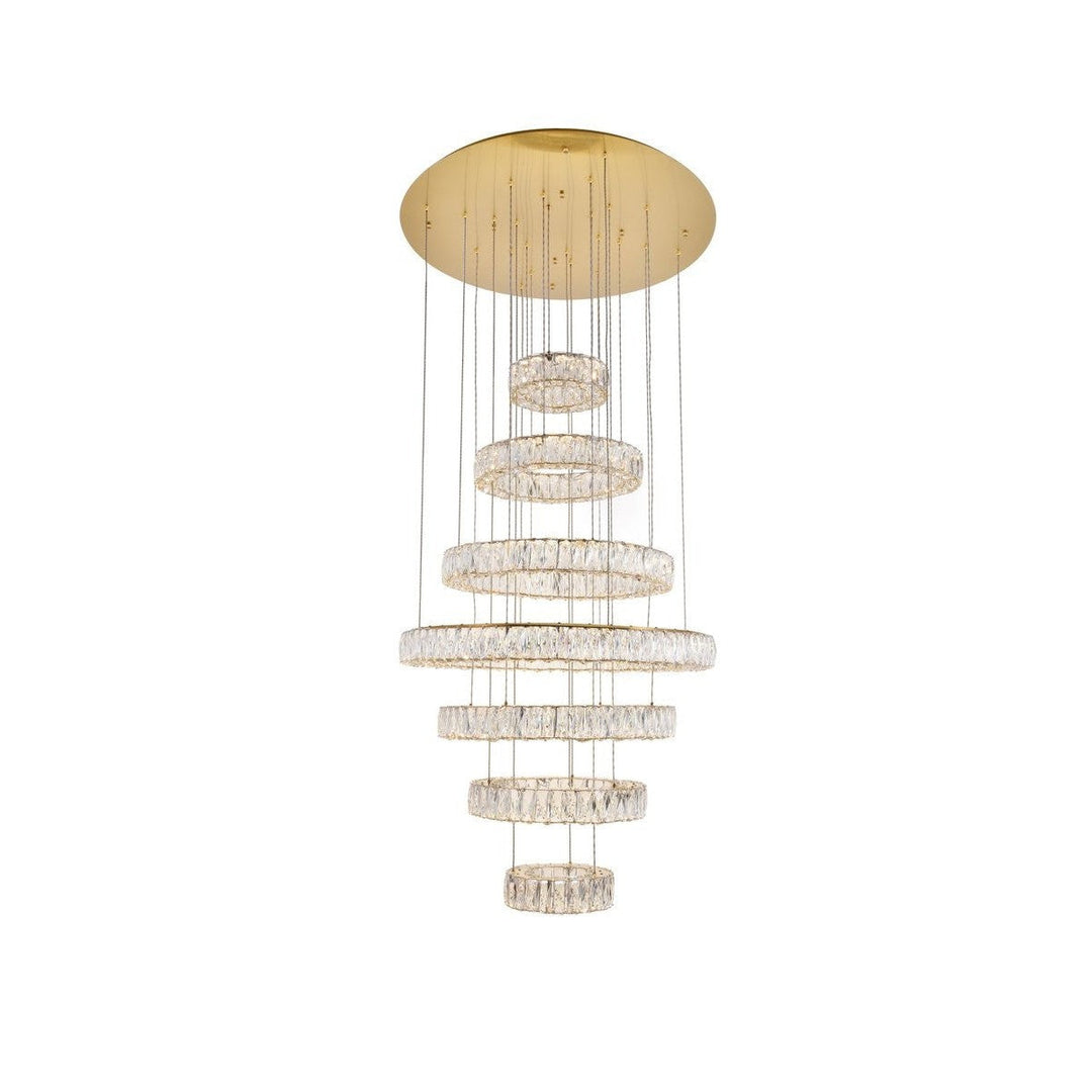 Elegant Monroe 3503G34G Chandelier Light - Gold