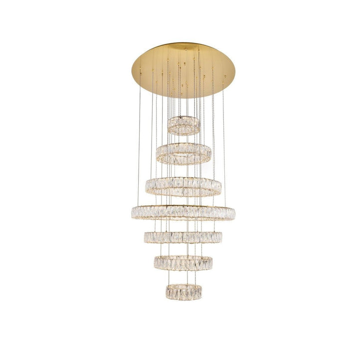 Elegant Monroe 3503G34G Chandelier Light - Gold