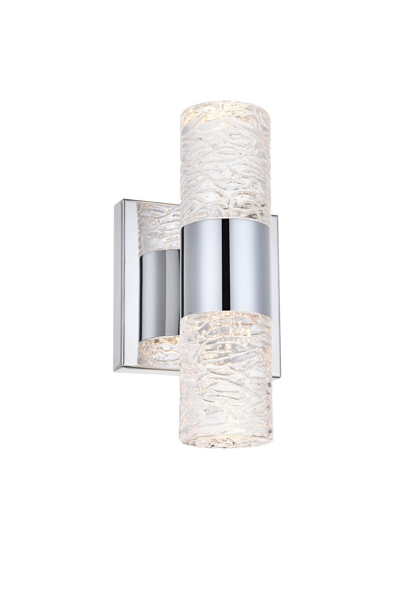 Elegant Vega 5200W5C Wall Sconce Light - Chrome