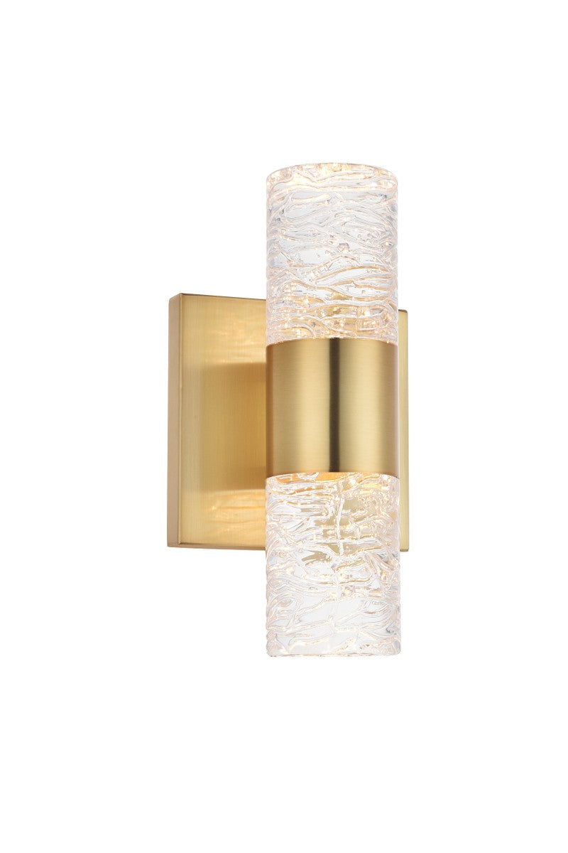 Elegant Vega 5200W5G Wall Sconce Light - Gold