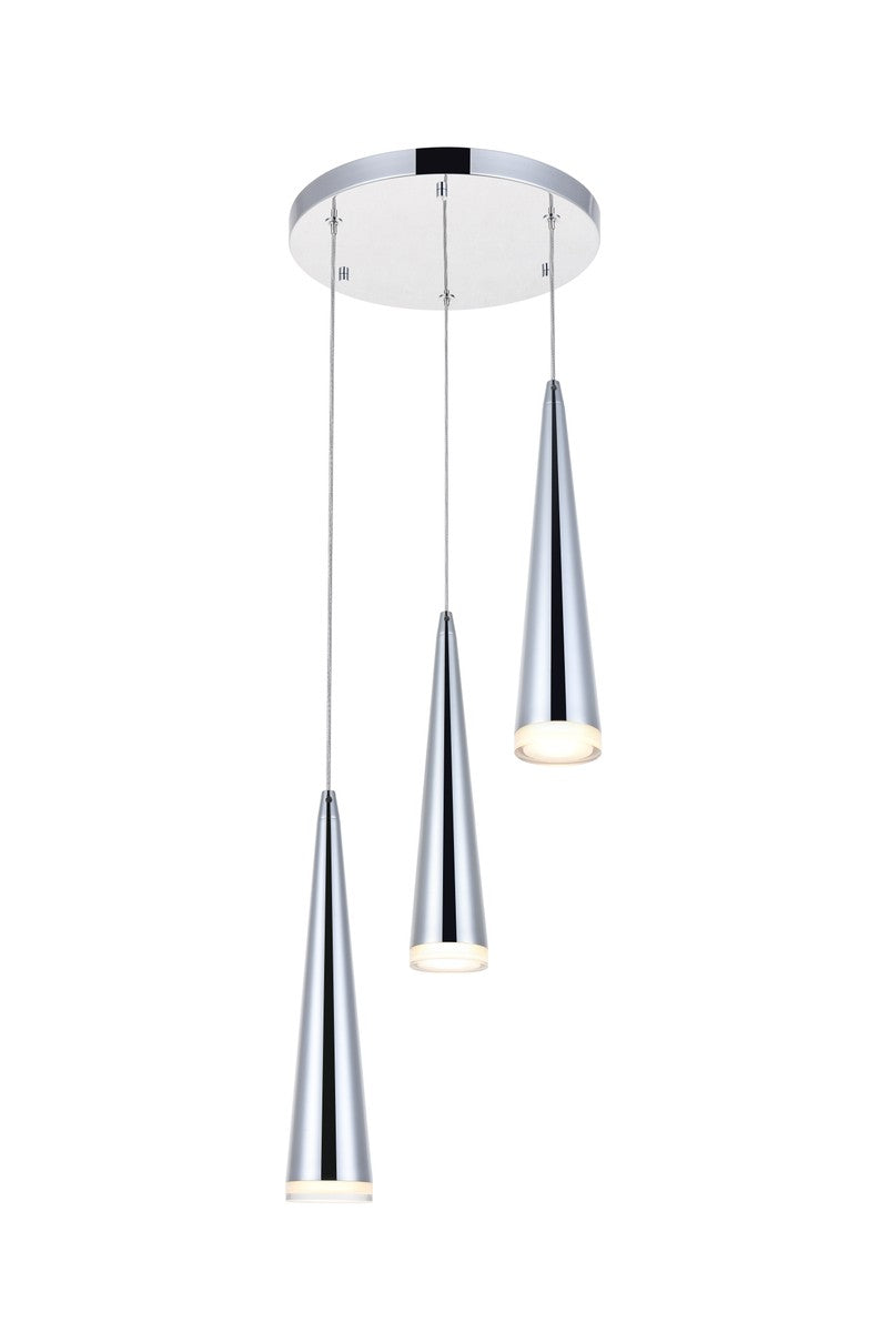 Elegant Fantasia 5201D12C Pendant Light - Chrome