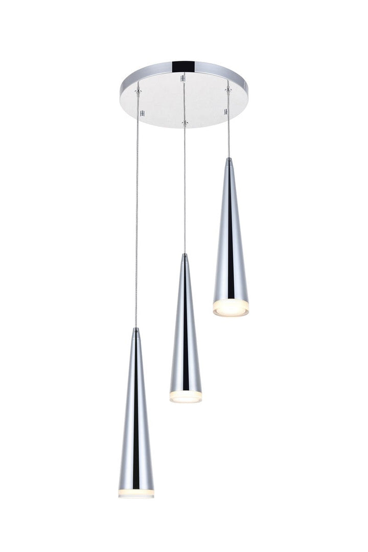 Elegant Fantasia 5201D12C Pendant Light - Chrome